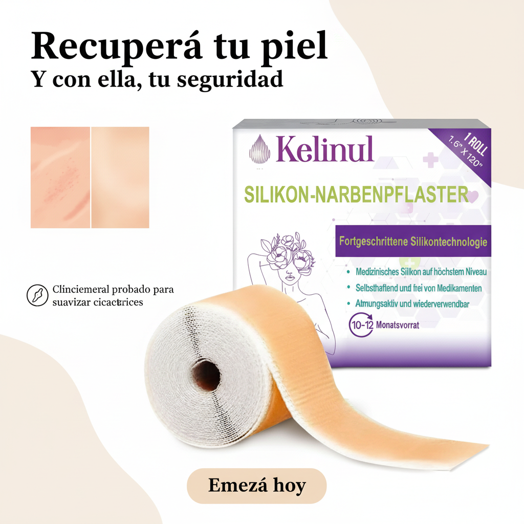 Kelinul Hojas de Silicona para Cicatrices