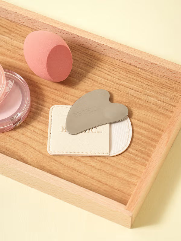 Heart Makeup Spatula Pocket Set | Masajeador Facial con estuche