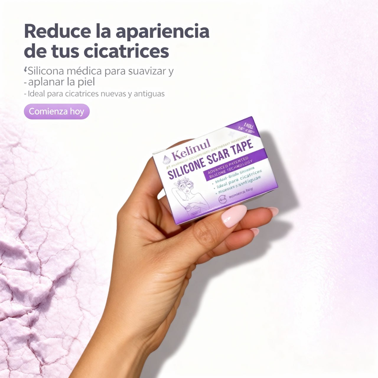 Kelinul Hojas de Silicona para Cicatrices