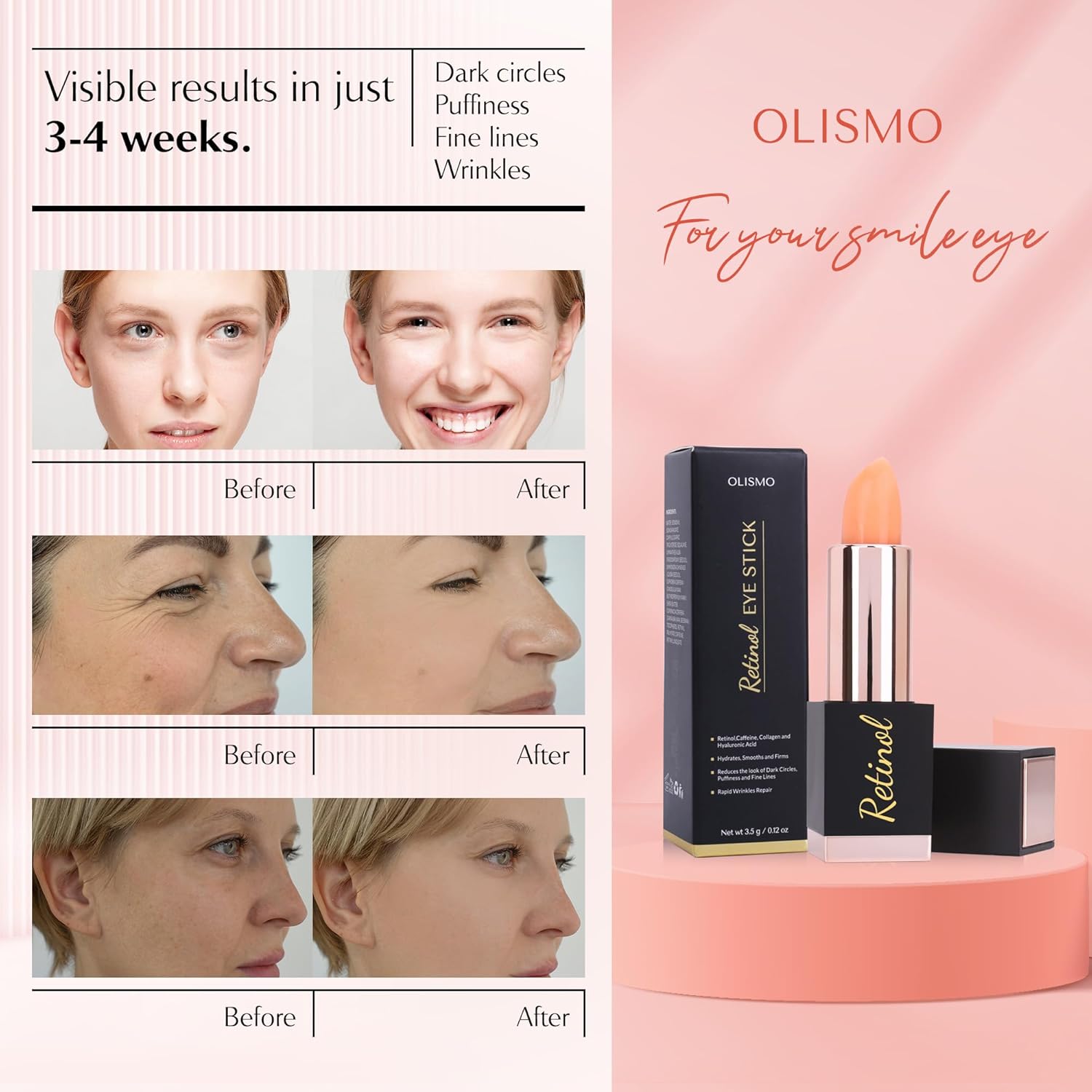 OLISMO Retinol Eye Stick - 3.5g
