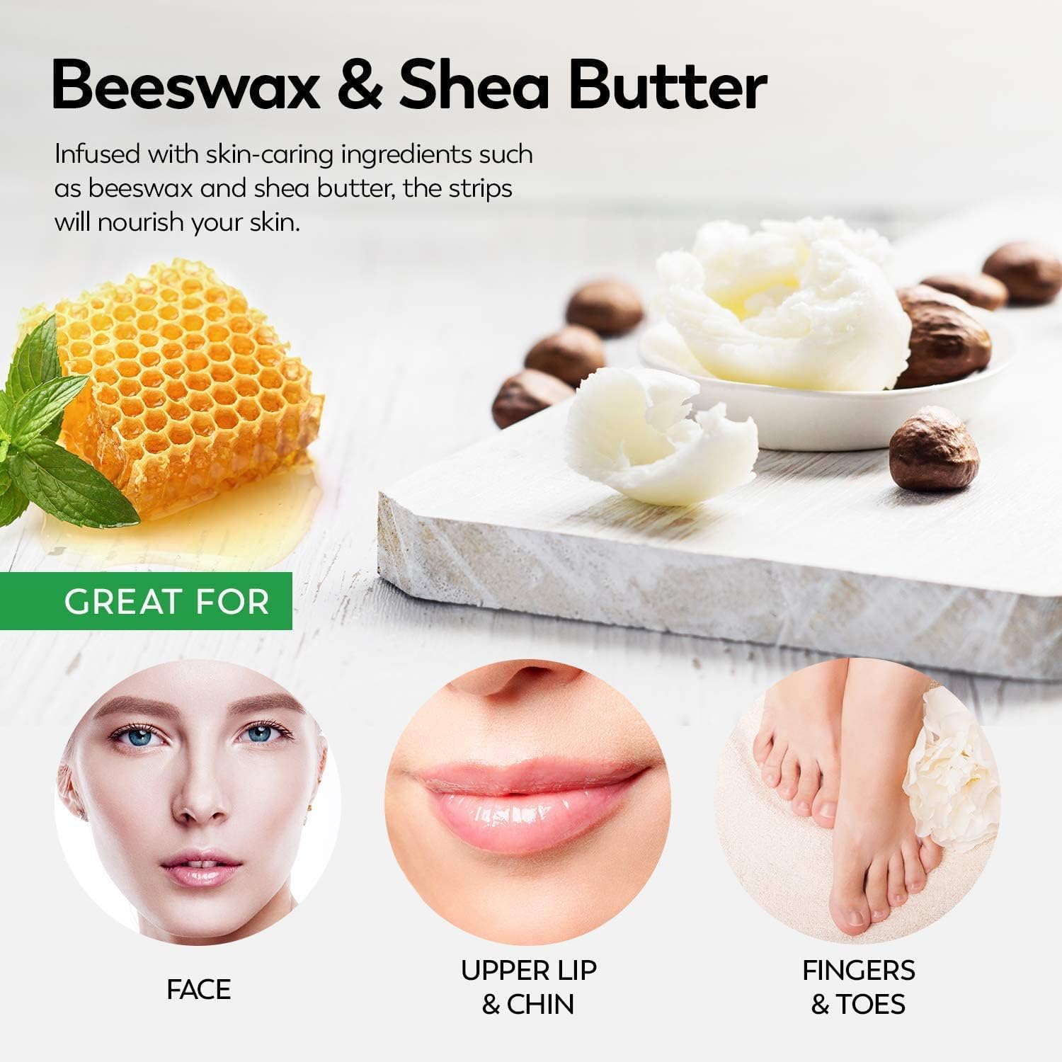 SHINEMORE Facial Wax Strips 40PCS