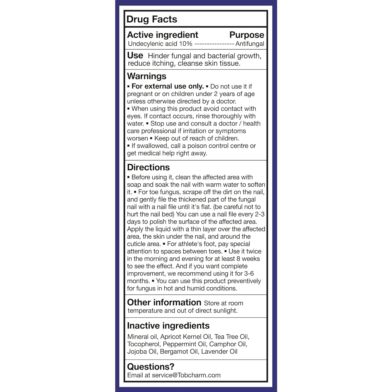 Tobcharm Nail Fungus Treatment - 30ml