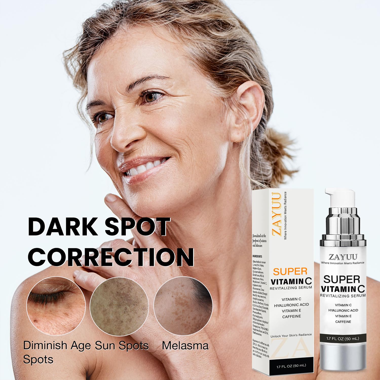 ZAYUU Vitamin Super C Serum 1.7 FL OZ