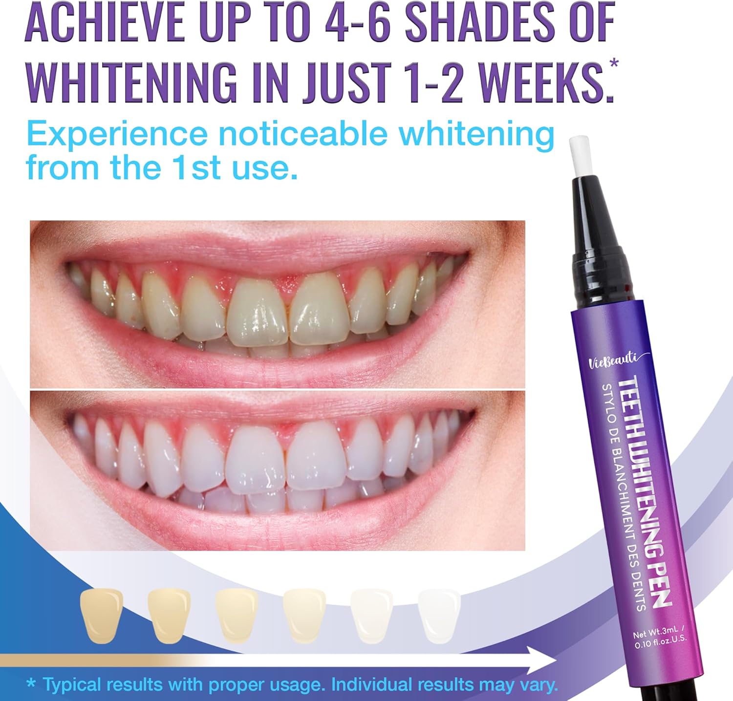 Viebeauti Teeth Whitening Pen Gel-2pcs
