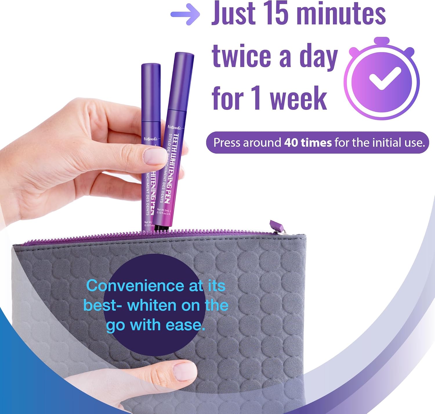 Viebeauti Teeth Whitening Pen Gel-2pcs