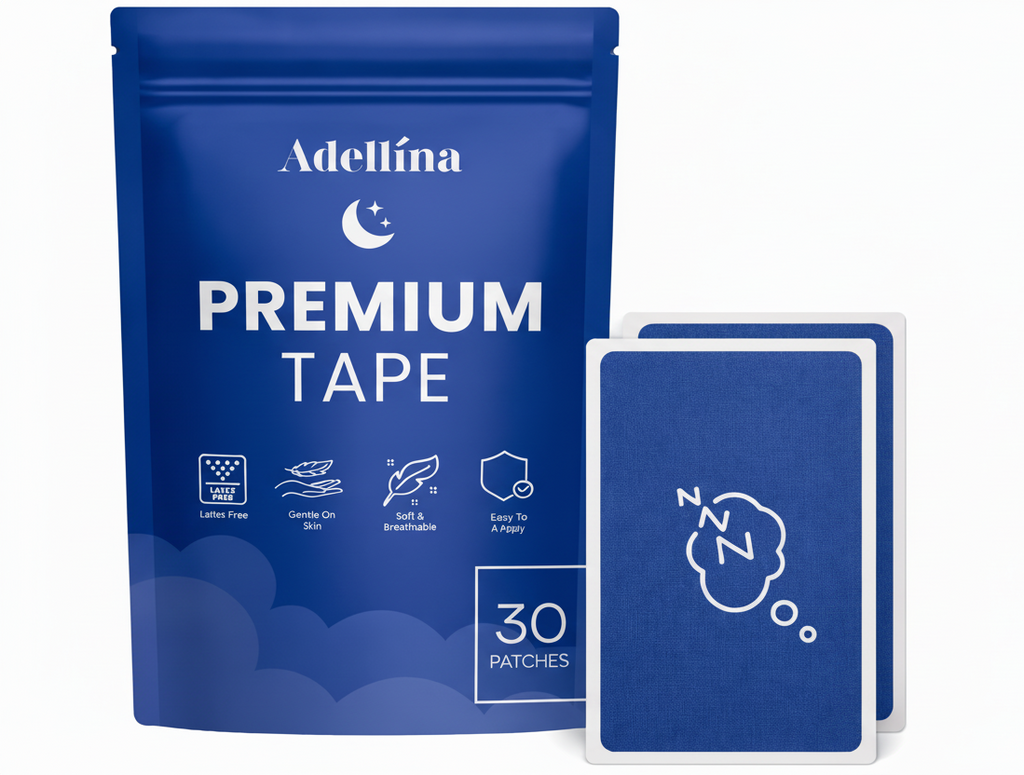 Adellina Dream Mouth Sleep Tape — Premium Soft Micropore, Large