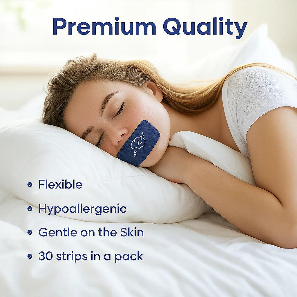 Adellina Dream Mouth Sleep Tape — Premium Soft Micropore, Large