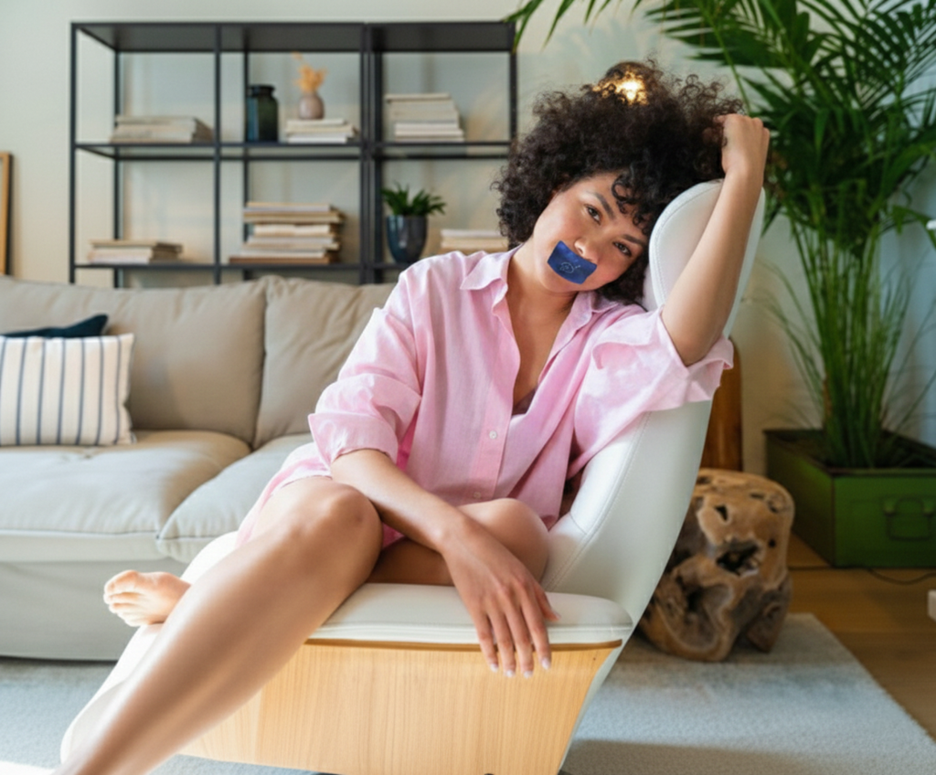 Adellina Dream Mouth Sleep Tape — Premium Soft Micropore, Large